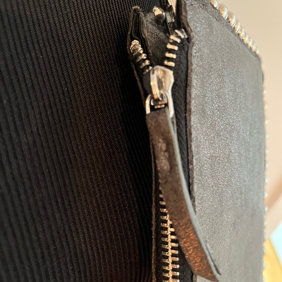 Zara Black Crossbody Bag with Silver Accents - Picture 5 of 7